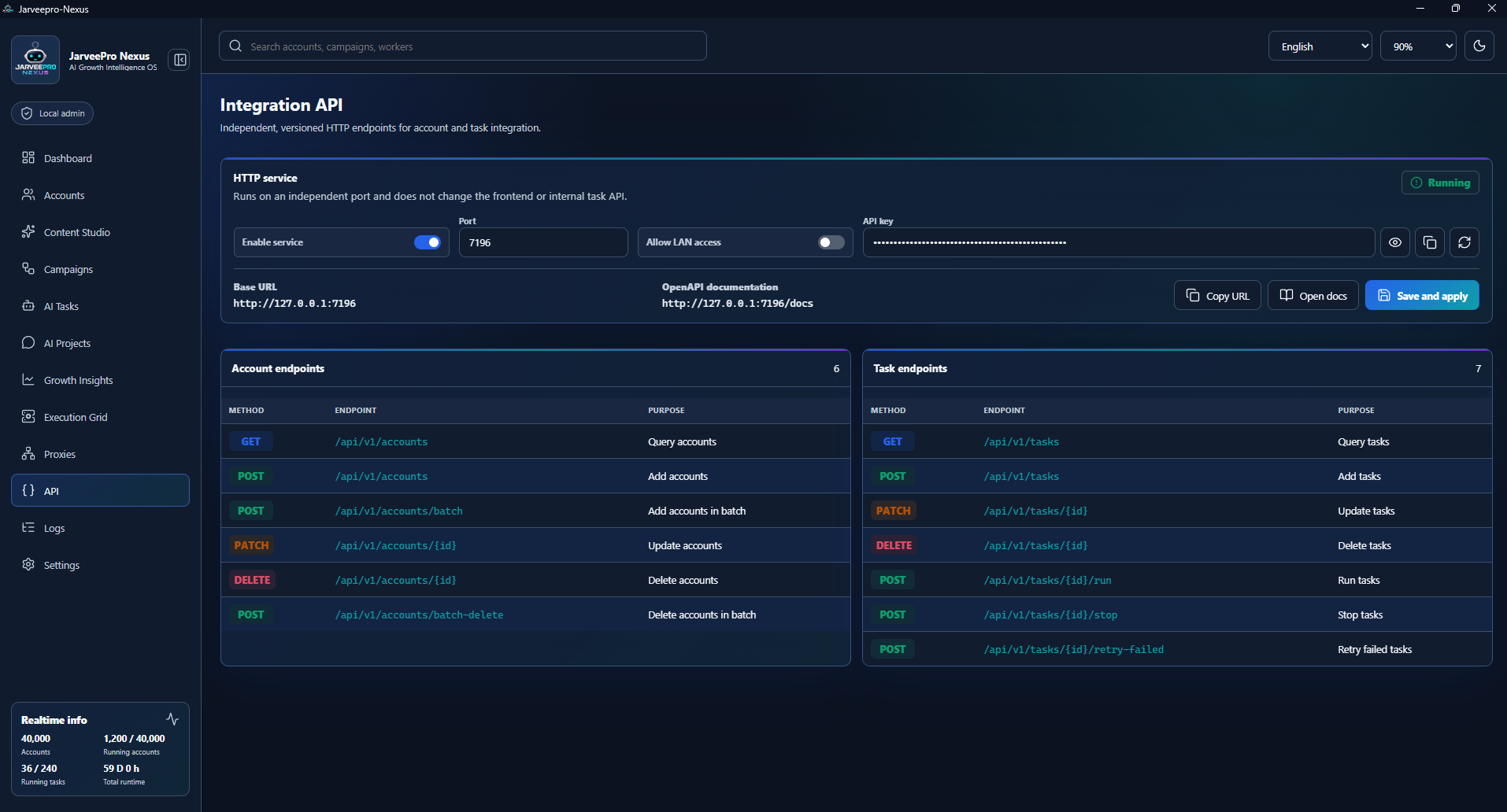 Open collaboration tour cover: the real JarveePro API interface